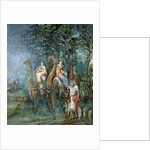 Exodus scene on the chimney in the room of Madeleine de Savoie, Chateau d'Ecouen by French School