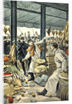 Strike of the grocers, a brawl, title page from 'Le Petit Journal', 8 January 1899 by French School