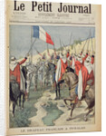 The French flag in In-Salah, 10 January 1900, title page from 'Le Petit Journal', 28 Januray 1900 by Oswaldo Tofani