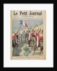 The French flag in In-Salah, 10 January 1900, title page from 'Le Petit Journal', 28 Januray 1900 by Oswaldo Tofani