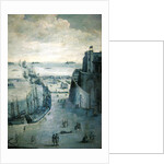 View of the port of Dunkirk and the castle of the Dame de Cassel by French School