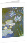 Waterlilies and Agapanthus, 1914-17 by Claude Monet