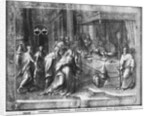 Life of Christ, Circumcision, preparatory study of tapestry cartoon for the Church Saint-Merri in Paris, c.1585-90 by Henri Lerambert