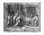 Life of Christ, Circumcision, preparatory study of tapestry cartoon for the Church Saint-Merri in Paris, c.1585-90 by Henri Lerambert