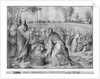 Life of Christ, Multiplication of the loaves and fishes, preparatory study of tapestry cartoon for the Church Saint-Merri in Paris, c.1585-90 by Henri Lerambert
