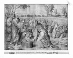 Life of Christ, Multiplication of the loaves and fishes, preparatory study of tapestry cartoon for the Church Saint-Merri in Paris, c.1585-90 by Henri Lerambert