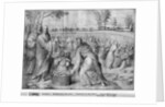 Life of Christ, Multiplication of the loaves and fishes, preparatory study of tapestry cartoon for the Church Saint-Merri in Paris, c.1585-90 by Henri Lerambert