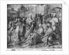 Life of Christ, Jesus healing a paralytic at Capernaum, preparatory study of tapestry cartoon for the Church Saint-Merri in Paris, c.1585-90 by Henri Lerambert