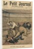 Being devoured by a lion, front cover illustration from 'Le Petit Journal', supplement illustre, 29th September 1895 by Henri Meyer