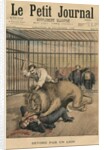Being devoured by a lion, front cover illustration from 'Le Petit Journal', supplement illustre, 29th September 1895 by Henri Meyer