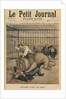 Being devoured by a lion, front cover illustration from 'Le Petit Journal', supplement illustre, 29th September 1895 by Henri Meyer