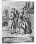 Voltaire crowned by Mademoiselle Clairon by Claude Louis Desrais
