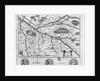Map of the region of Chinon related to the works of Francois Rabelais, published in 1725 by French School