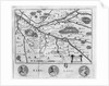Map of the region of Chinon related to the works of Francois Rabelais, published in 1725 by French School