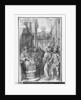 Life of Christ, Christ before Herod, preparatory study of tapestry cartoon for the Church Saint-Merri in Paris, c.1585-90 by Henri Lerambert