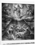 Life of Christ, Transfiguration of Christ on Mount Tabor, preparatory study of tapestry cartoon for the Church Saint-Merri in Paris, c.1585-90 by Henri Lerambert