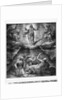 Life of Christ, Transfiguration of Christ on Mount Tabor, preparatory study of tapestry cartoon for the Church Saint-Merri in Paris, c.1585-90 by Henri Lerambert