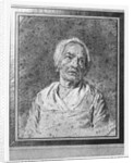 Bust of an old woman with head raised by Nicolas-Bernard Lepicie