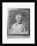 Bust of an old woman with head raised by Nicolas-Bernard Lepicie