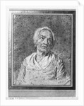 Bust of an old woman with head raised by Nicolas-Bernard Lepicie
