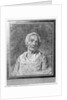 Bust of an old woman with head raised by Nicolas-Bernard Lepicie