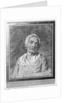 Bust of an old woman with head raised by Nicolas-Bernard Lepicie