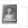 Bust of an old woman with head raised by Nicolas-Bernard Lepicie