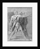 The three Horatii brothers, study for 'The Oath of the Horatii', 1785 by Jacques Louis David