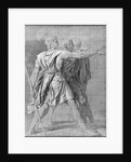 The three Horatii brothers, study for 'The Oath of the Horatii', 1785 by Jacques Louis David