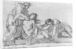Old woman leaning over two fainting women, c.1776 by Jacques Louis David