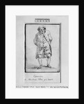 Caricature of Honore Gabriel Riqueti, Comte de Mirabeau by Jacques Louis David