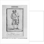 Caricature of Honore Gabriel Riqueti, Comte de Mirabeau by Jacques Louis David