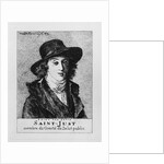 Louis Antoine Leon de Saint-Just by Jacques Louis (after) David