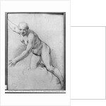 Woman kneeling on a cloud by Charles Le Brun