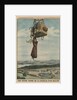 A woman falling down from the gondola of a balloon by French School