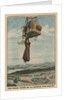 A woman falling down from the gondola of a balloon by French School