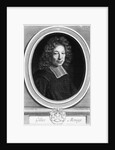 Gilles Menage, 1692, engraved in 1698 by Pierre Louis van Schuppen by Roger de Piles