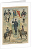 The flag of the Gendarmes by French School