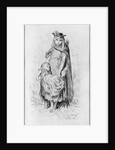 Poor girl with a child in London by Gustave Dore