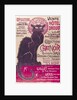 Poster advertising an exhibition of the 'Collection du Chat Noir' cabaret at the Hotel Drouot, Paris, May 1898 by Theophile Alexandre Steinlen