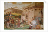 Reception of King Christian I of Denmark by the condottiere, Bartolomeo Colleoni, at the Castle of Malpaga in 1474, 1520-30 by Girolamo Romanino