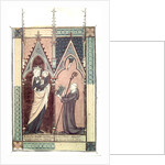 Abbot Robert of Clairmarais presents his copy of 'De Laudibus Beatae Mariae Virginis' by French School