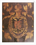 Coat of Arms of Charles V, Holy Roman Emperor, 1558 (oil on panel by Flemish School