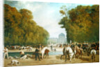 French artillery encamped in the Tuileries gardens during the siege of Paris, late September 1870 by Alfred /Brunner-Lacoste Emile Decaen