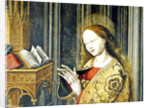 The Virgin Mary reading from a book of Hours, c.1445 by Master of the Aix Annunciation