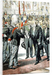 Arrival of the President of the French Republic, M. Loubet, in Rome for a state visit to Italy in April, 1904 by French School