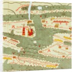 Detail of Constantinople from the Peutinger map copy by Anonymous