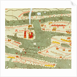 Detail of Constantinople from the Peutinger map copy by Anonymous