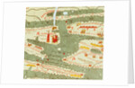 Detail of Constantinople from the Peutinger map copy by Anonymous