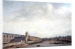 The Louvre Grande Galerie, view of Paris from the Barbier bridge, c.1640 by Abraham de Verwer